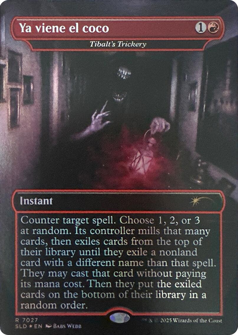 Ya viene el coco - Tibalt's Trickery (Rainbow Foil) [Secret Lair Drop Series] | Shuffle n Cut Hobbies & Games
