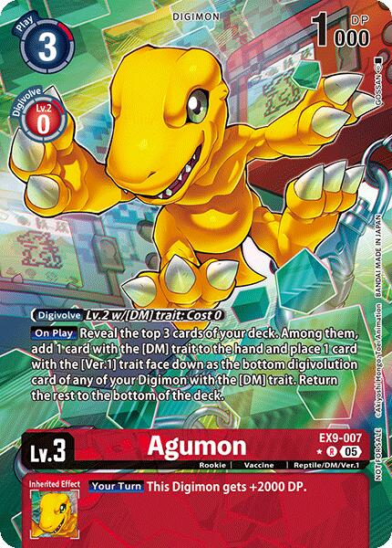 Agumon [EX9-007] (Digital Monster Day Commemoration Event Winner) [Promotion Cards] | Shuffle n Cut Hobbies & Games