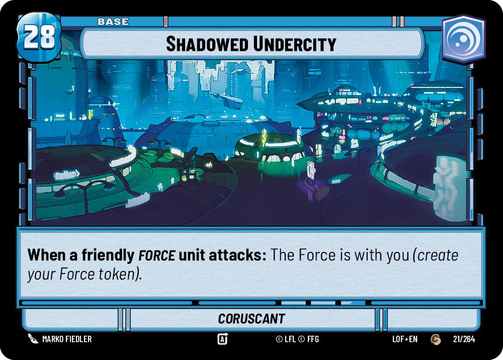 Shadowed Undercity // Shield (021/264 // T02/T03) (021/264 // T02/T03) [Legends of the Force] | Shuffle n Cut Hobbies & Games