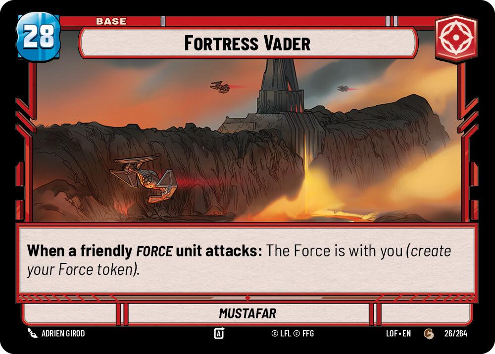 Fortress Vader // Force (026/264 // T03/T03) (026/264 // T03/T03) [Legends of the Force] | Shuffle n Cut Hobbies & Games
