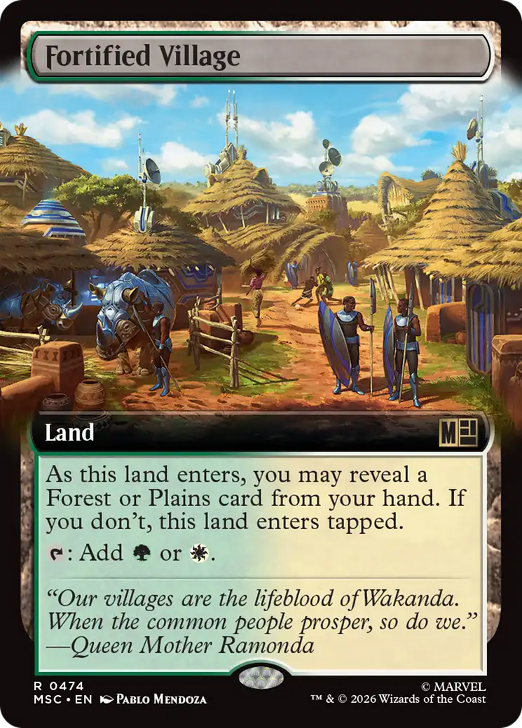 Fortified Village (Extended Art) [Marvel Super Heroes Commander] | Shuffle n Cut Hobbies & Games