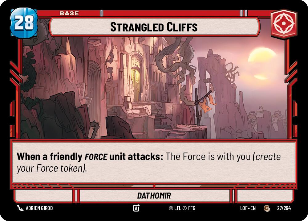 Strangled Cliffs // Force (027/264 // T03/T03) (027/264 // T03/T03) [Legends of the Force] | Shuffle n Cut Hobbies & Games