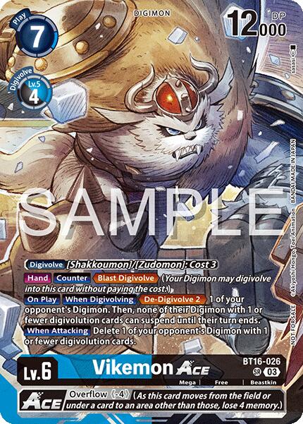 Vikemon ACE [BT16-026] (Cyber Eden Release Event Participant) [Cyber Eden] | Shuffle n Cut Hobbies & Games
