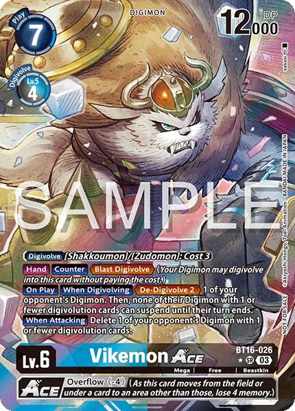 Vikemon ACE [BT16-026] (Cyber Eden Release Event Winner) [Cyber Eden] | Shuffle n Cut Hobbies & Games