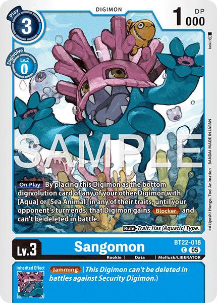 Sangomon [BT22-018] [Cyber Eden] | Shuffle n Cut Hobbies & Games