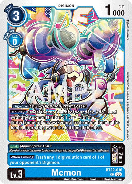 Mcmon [BT22-016] [Cyber Eden] | Shuffle n Cut Hobbies & Games