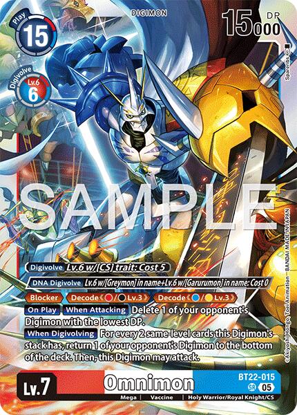 Omnimon [BT22-015] [Cyber Eden] | Shuffle n Cut Hobbies & Games