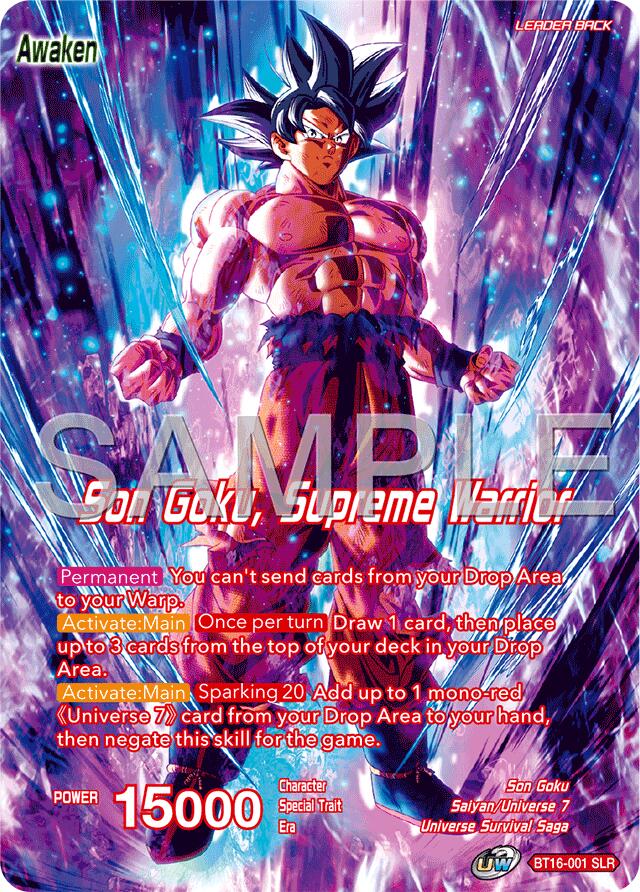 Son Goku // Son Goku, Supreme Warrior (Reprint) (BT16-001) [Premium Anniversary Box 2025] | Shuffle n Cut Hobbies & Games