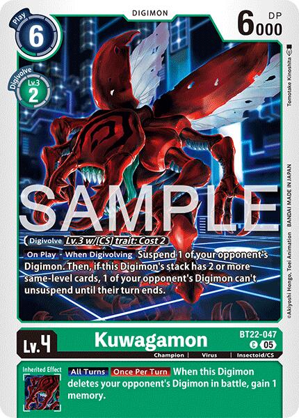 Kuwagamon [BT22-047] [Cyber Eden] | Shuffle n Cut Hobbies & Games