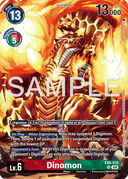Dinomon [EX8-016] (Digimon Liberator Debuggers set) [Chain of Liberation] | Shuffle n Cut Hobbies & Games