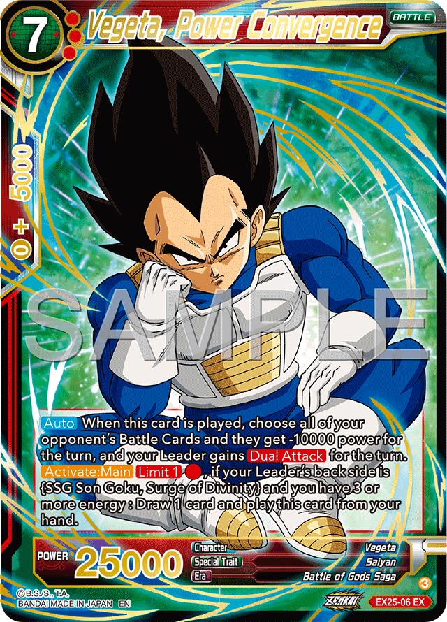 Vegeta, Power Convergence (EX25-06) [Premium Anniversary Box 2025] | Shuffle n Cut Hobbies & Games