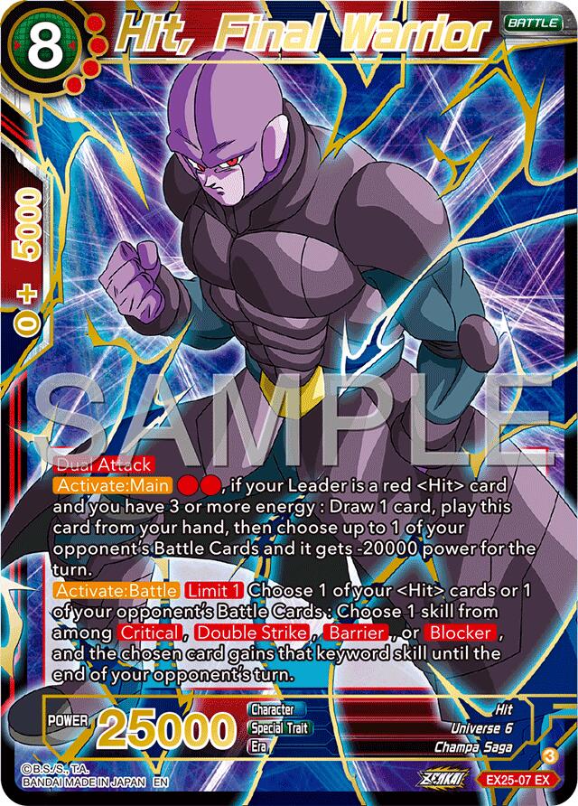 Hit, Final Warrior (EX25-07) [Premium Anniversary Box 2025] | Shuffle n Cut Hobbies & Games