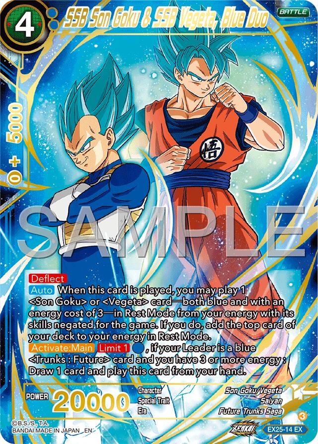 SSB Son Goku & SSB Vegeta, Blue Duo (EX25-14) [Premium Anniversary Box 2025] | Shuffle n Cut Hobbies & Games