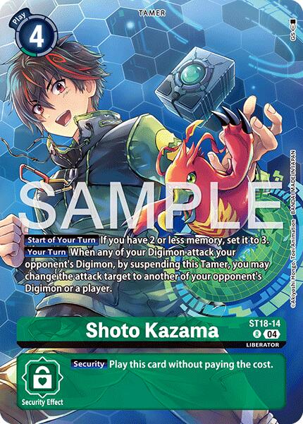 Shoto Kazama [ST18-14] (Digimon Liberator Debuggers Set) [Starter Deck: Guardian Vortex] | Shuffle n Cut Hobbies & Games