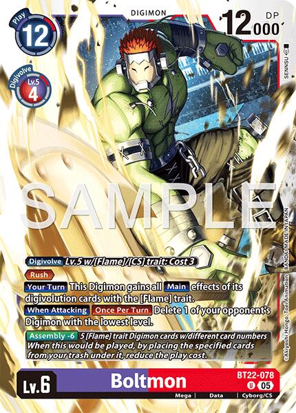 Boltmon [BT22-078] [Cyber Eden] | Shuffle n Cut Hobbies & Games