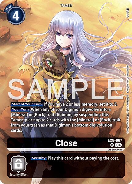 Close [EX8-067] (Digimon Liberator Debuggers Set) [Chain of Liberation] | Shuffle n Cut Hobbies & Games