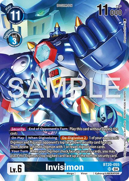 Invisimon [BT20-055] (Digimon Liberator Debuggers Set) [Release Special Booster Ver.2.5 Promos] | Shuffle n Cut Hobbies & Games