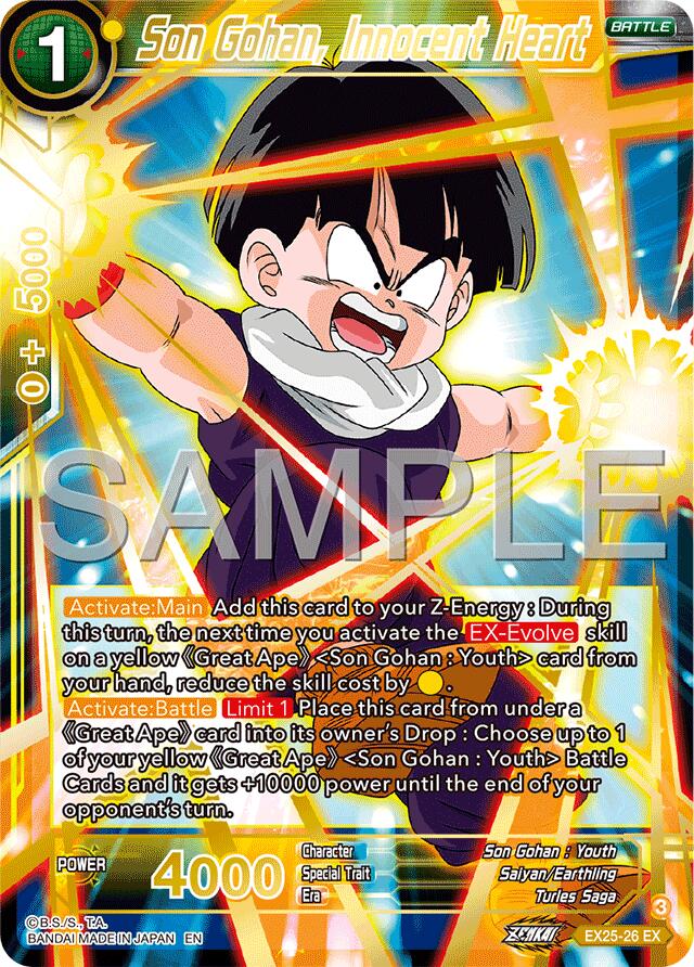 Son Gohan, Innocent Heart (EX25-26) [Premium Anniversary Box 2025] | Shuffle n Cut Hobbies & Games