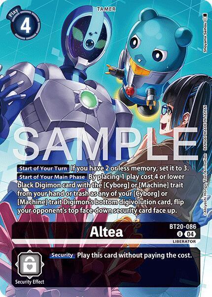 Altea [BT20-086] (Digimon Liberator Debuggers Set) [Release Special Booster Ver.2.5 Promos] | Shuffle n Cut Hobbies & Games