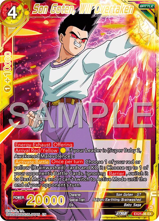 Son Goten, Will Overtaken (EX25-36) [Premium Anniversary Box 2025] | Shuffle n Cut Hobbies & Games