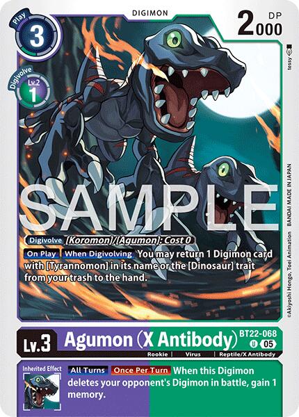 Agumon [BT22-068] (X Antibody) [Cyber Eden] | Shuffle n Cut Hobbies & Games