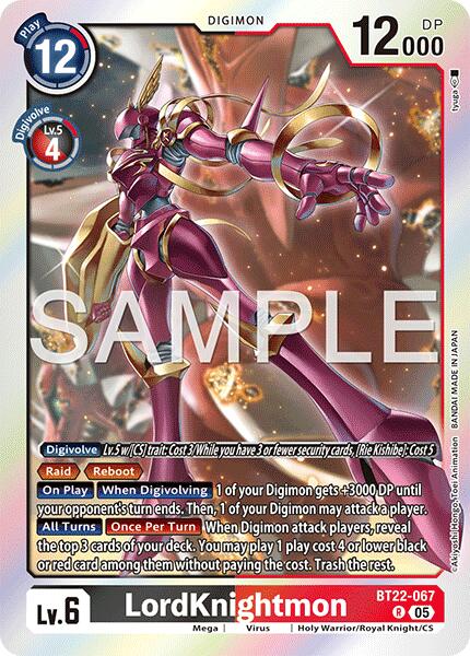 LordKnightmon [BT22-067] [Cyber Eden] | Shuffle n Cut Hobbies & Games