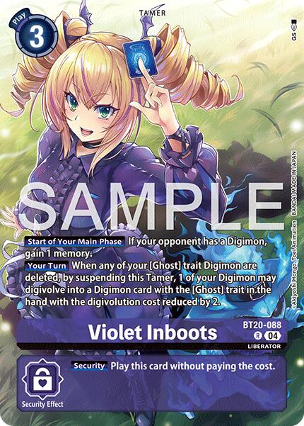 Violet Inboots [BT20-088] - BT20-088 (Digimon Liberator Debuggers Set) [Release Special Booster Ver.2.5 Promos] | Shuffle n Cut Hobbies & Games