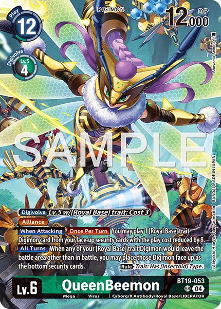 QueenBeemon [BT19-053] (Digimon Liberator Debuggers Set) [Release Special Booster Ver.2.0] | Shuffle n Cut Hobbies & Games
