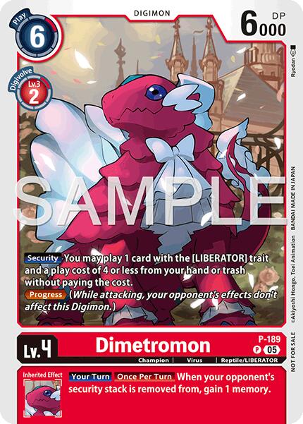 Dimetromon [P-189] (Store Tournament 2025 Vol.3 Participation Pack) [Promotional Cards] | Shuffle n Cut Hobbies & Games