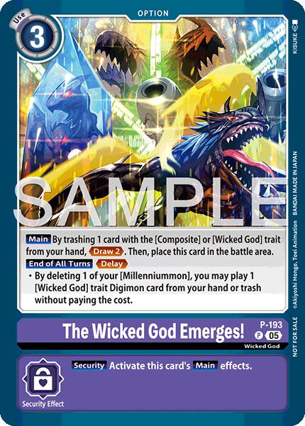 The Wicked God Emerges! [P-193] (Store Tournament 2025 Vol.3 Participation Pack) [Promotional Cards] | Shuffle n Cut Hobbies & Games