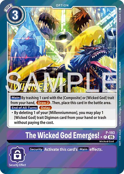 The Wicked God Emerges! [P-193] (Store Tournament 2025 Vol.3 Winner Pack) [Promotional Cards] | Shuffle n Cut Hobbies & Games