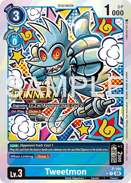 Tweetmon [P-190] (Store Tournament 2025 Vol.3 Winner Pack) [Promotional Cards] | Shuffle n Cut Hobbies & Games