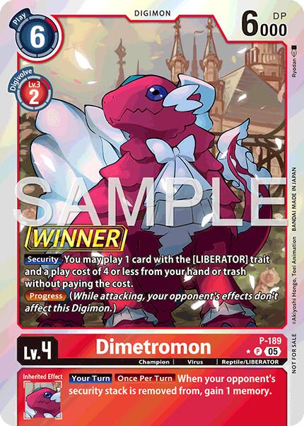 Dimetromon [P-189] (Store Tournament 2025 Vol.3 Winner Pack) [Promotional Cards] | Shuffle n Cut Hobbies & Games