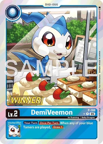 DemiVeemon [P-188] (Store Tournament 2025 Vol.3 Winner Pack) [Promotional Cards] | Shuffle n Cut Hobbies & Games