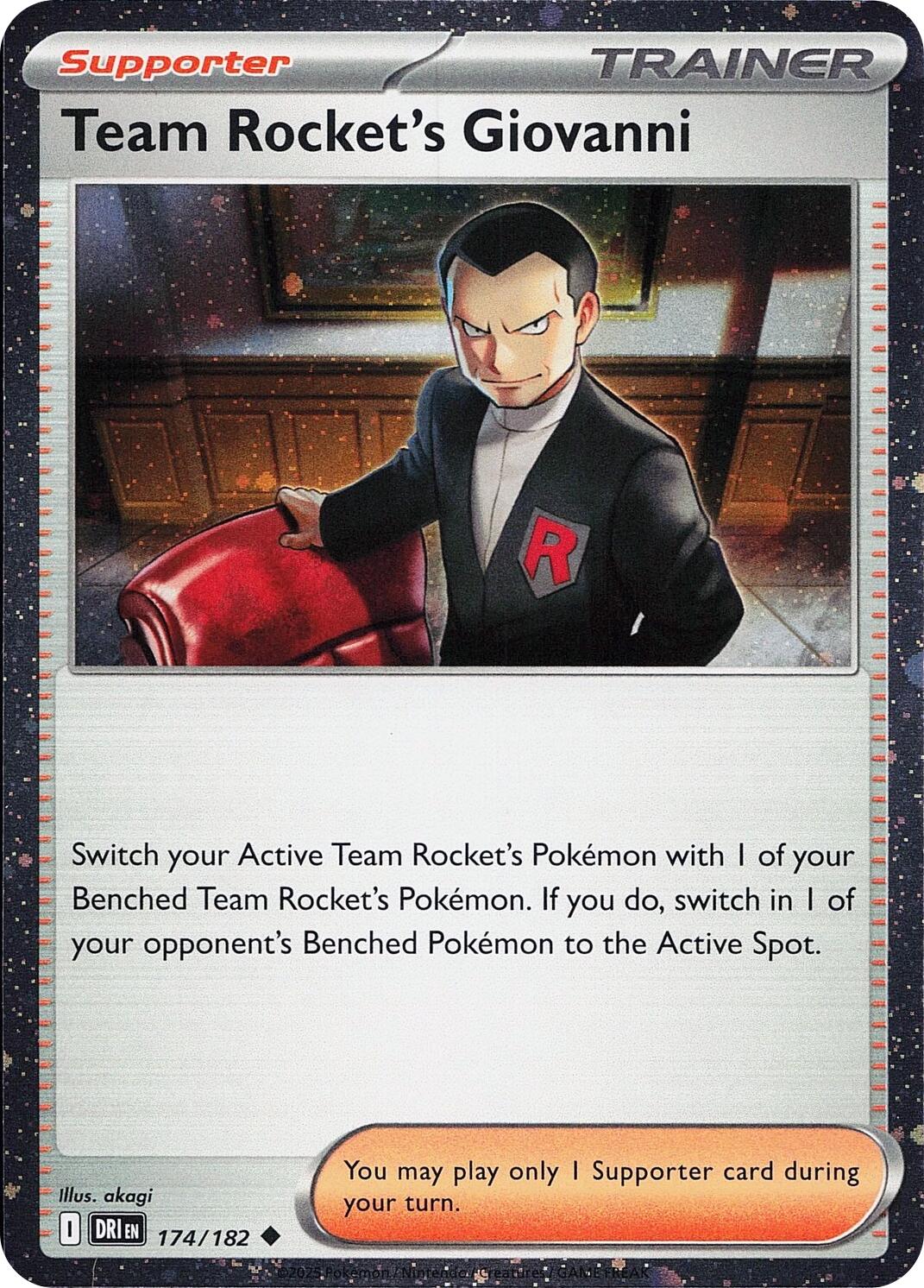 Team Rocket's Giovanni (174/182) (Cosmos Holo) [Miscellaneous Cards] | Shuffle n Cut Hobbies & Games