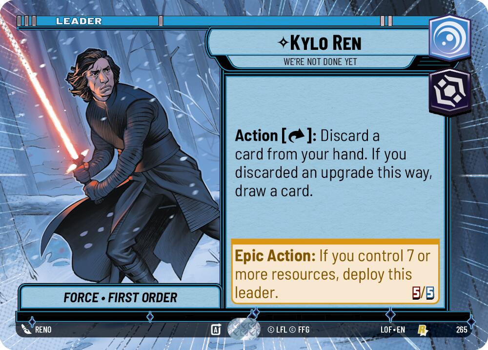 Kylo Ren - We're Not Done Yet (265) (Hyperspace) (265) [Legends of the Force] | Shuffle n Cut Hobbies & Games