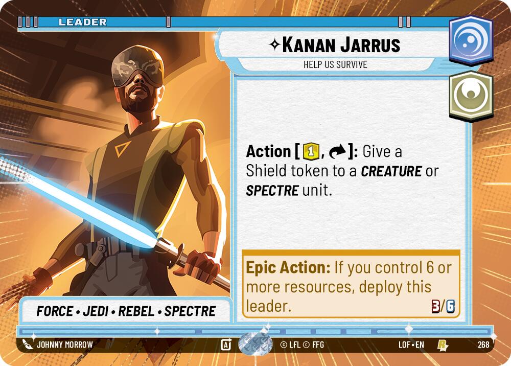 Kanan Jarrus - Help Us Survive (268) (Hyperspace) (268) [Legends of the Force] | Shuffle n Cut Hobbies & Games