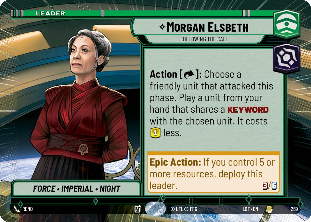 Morgan Elsbeth - Following the Call (269) (Hyperspace) (269) [Legends of the Force] | Shuffle n Cut Hobbies & Games