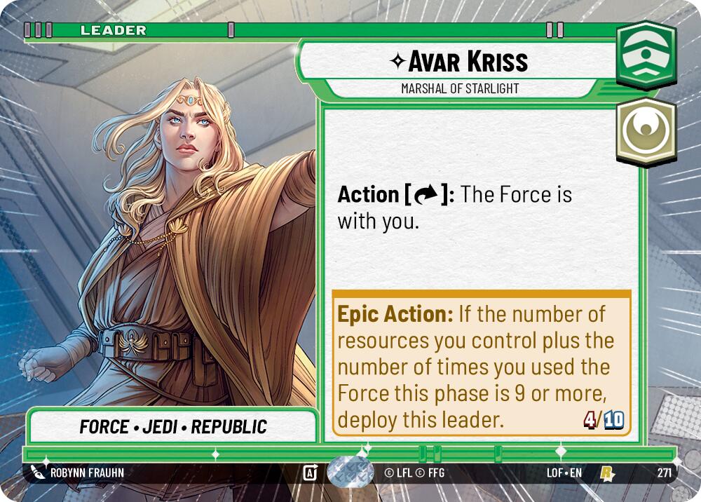 Avar Kriss - Marshal of Starlight (271) (Hyperspace) (271) [Legends of the Force] | Shuffle n Cut Hobbies & Games