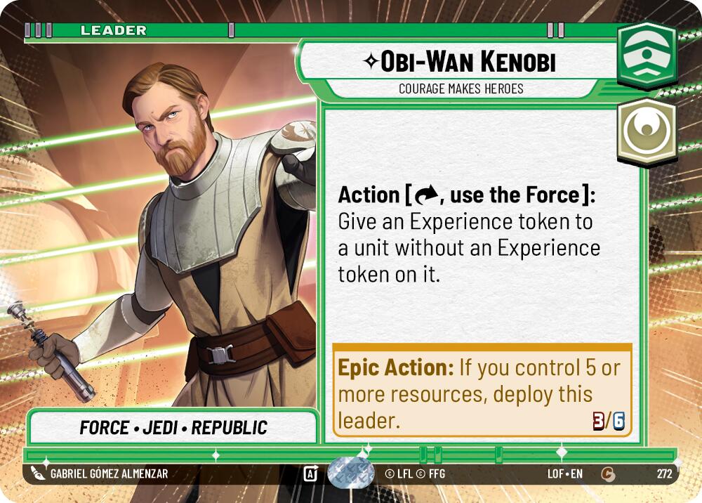 Obi-Wan Kenobi - Courage Makes Heroes (272) (Hyperspace) (272) [Legends of the Force] | Shuffle n Cut Hobbies & Games