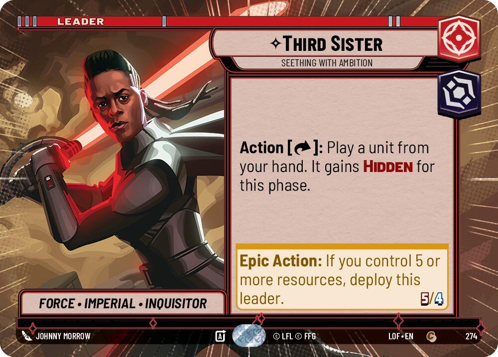 Third Sister - Seething With Ambition (274) (Hyperspace) (274) [Legends of the Force] | Shuffle n Cut Hobbies & Games