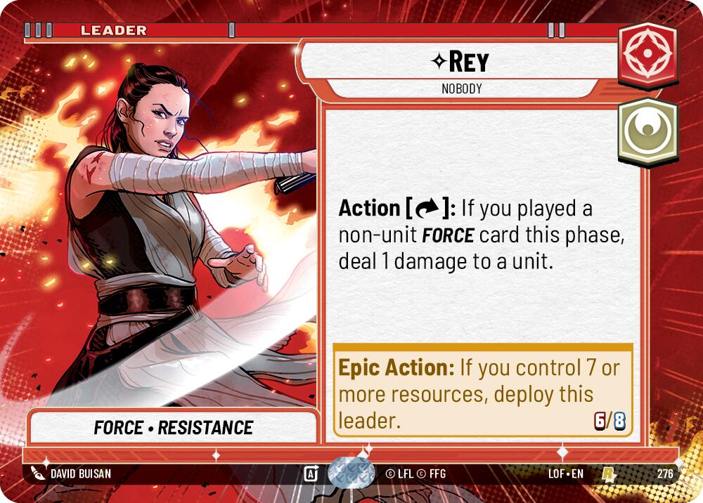 Rey - Nobody (276) (Hyperspace) (276) [Legends of the Force] | Shuffle n Cut Hobbies & Games