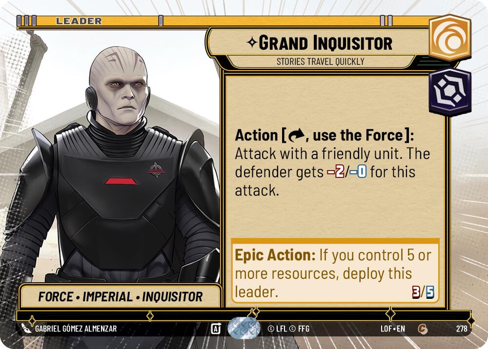 Grand Inquisitor - Stories Travel Quickly (278) (Hyperspace) (278) [Legends of the Force] | Shuffle n Cut Hobbies & Games