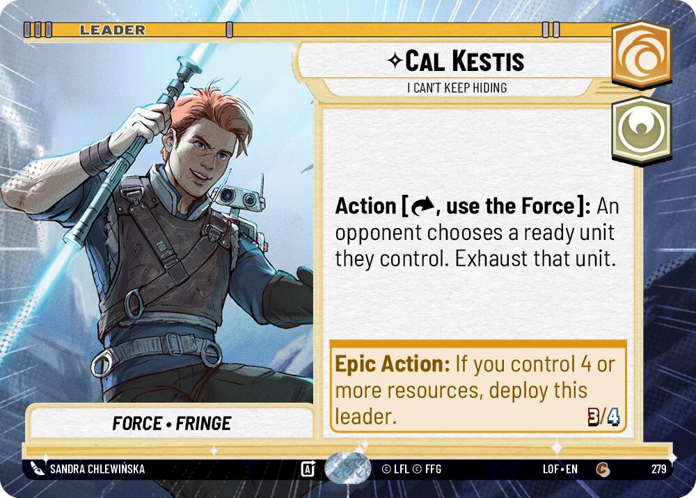 Cal Kestis - I Can't Keep Hiding (279) (Hyperspace) (279) [Legends of the Force] | Shuffle n Cut Hobbies & Games