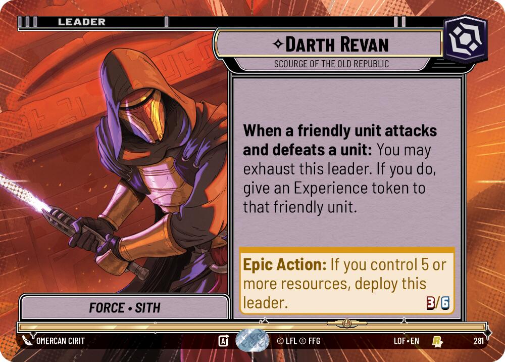 Darth Revan - Scourge of the Old Republic (281) (Hyperspace) (281) [Legends of the Force] | Shuffle n Cut Hobbies & Games