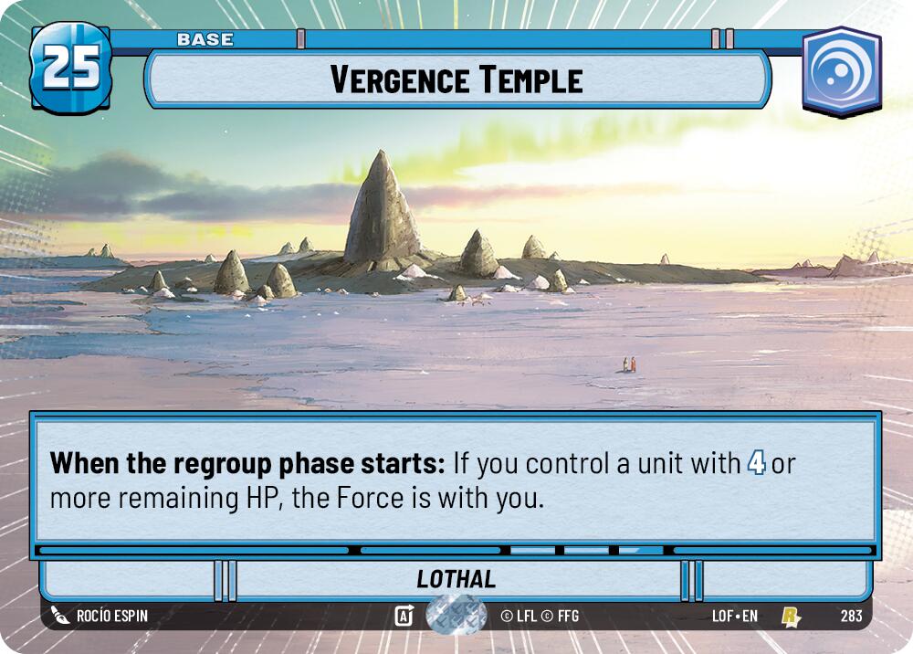 Vergence Temple (283) (Hyperspace) (283) [Legends of the Force] | Shuffle n Cut Hobbies & Games