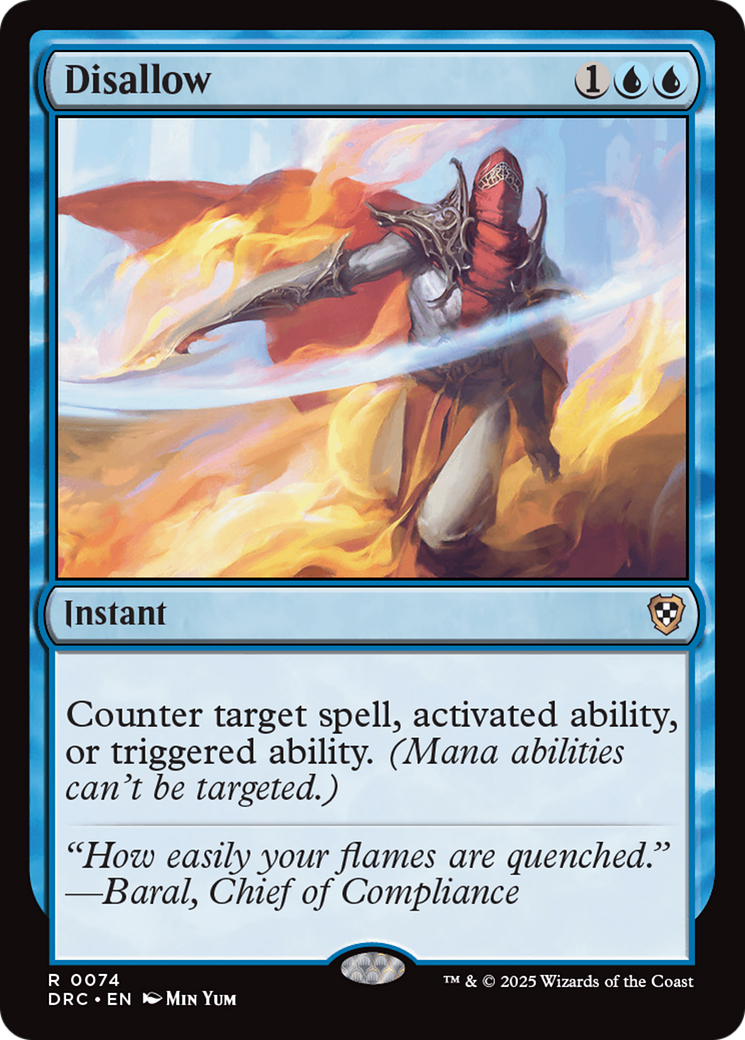 Disallow [Aetherdrift Commander] | Shuffle n Cut Hobbies & Games