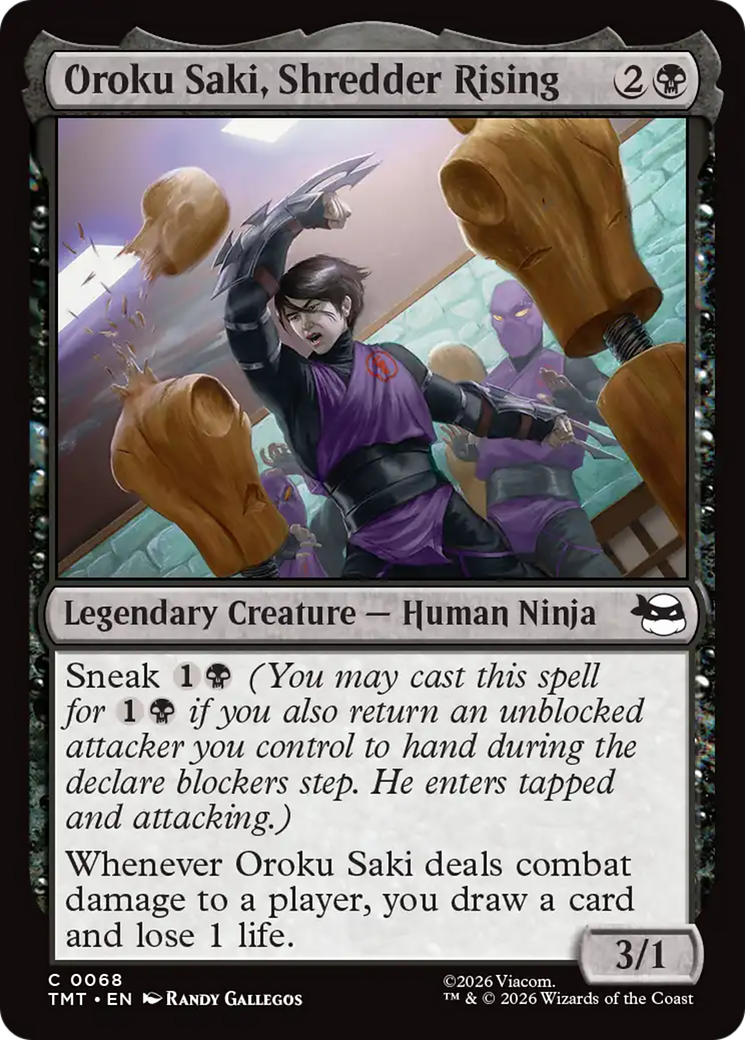 Oroku Saki, Shredder Rising [Teenage Mutant Ninja Turtles] | Shuffle n Cut Hobbies & Games