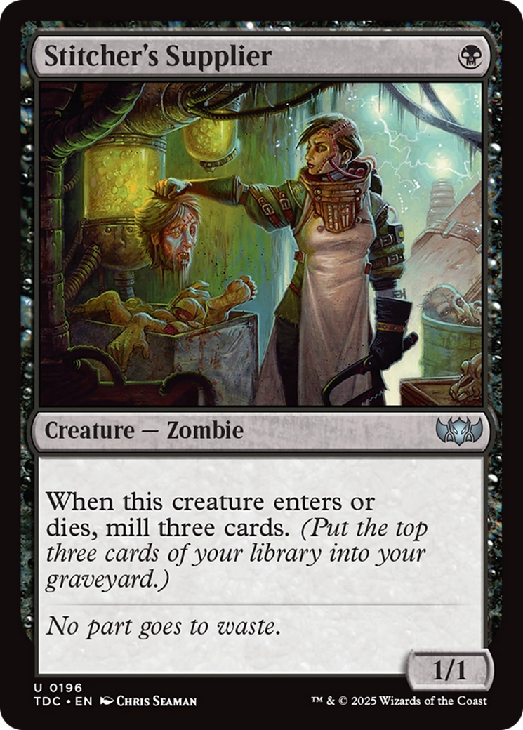 Stitcher's Supplier [Tarkir: Dragonstorm Commander] | Shuffle n Cut Hobbies & Games
