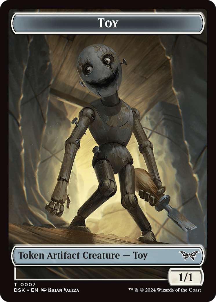 Toy // Manifest Double-Sided Token [Duskmourn: House of Horror Tokens] | Shuffle n Cut Hobbies & Games